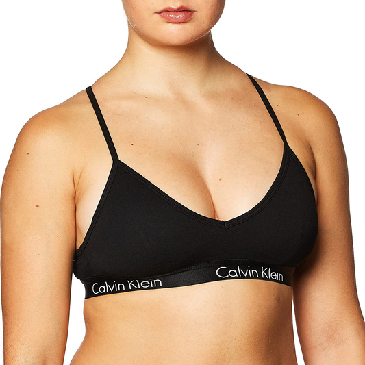 Calvin Klein Women'S Motive Cotton Lightly Lined Bralette Apparel & Accessories > Clothing > Underwear & Socks > Bras Kylie Max   