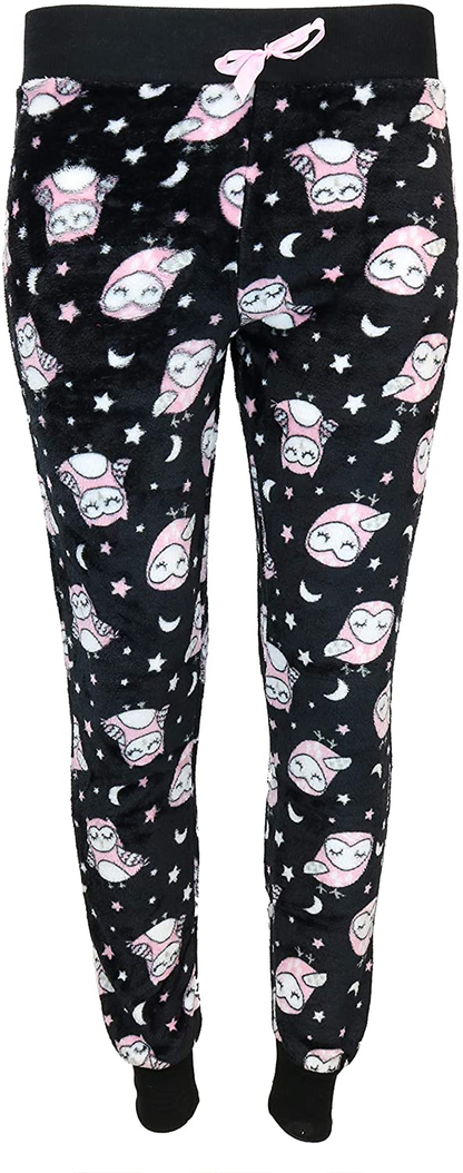 Em & Alfie Women'S plus Size Super Fuzzy Plush Jogger Pajama Pants Apparel & Accessories > Clothing > Sleepwear & Loungewear > Pajamas Kylie Max   