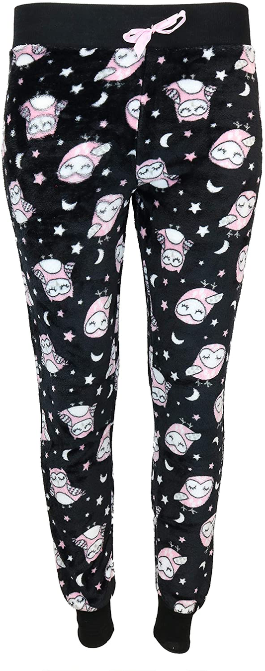 Em & Alfie Women'S plus Size Super Fuzzy Plush Jogger Pajama Pants Apparel & Accessories > Clothing > Sleepwear & Loungewear > Pajamas Kylie Max   