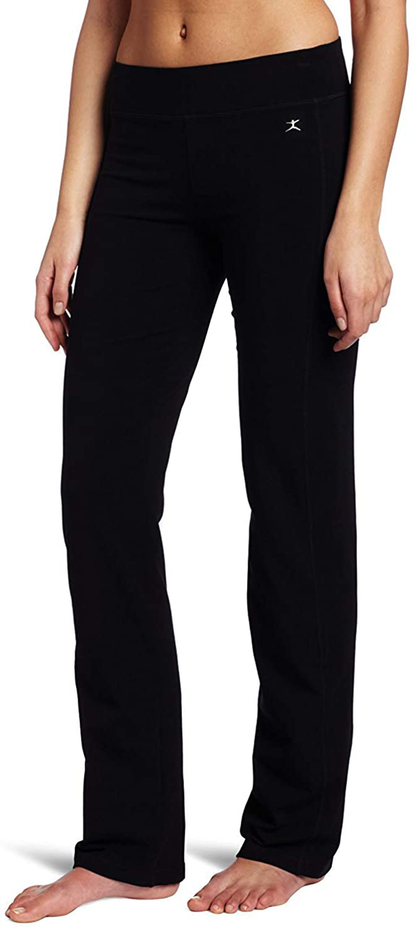 Danskin Women's Sleek-Fit Yoga Pant Apparel & Accessories > Clothing > Activewear Danskin Black Small 