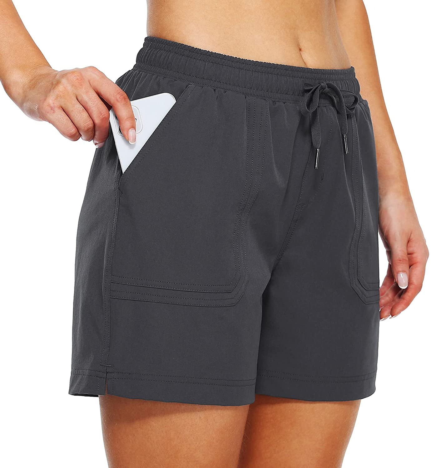 Willit Women'S 5" Hiking Shorts Golf Athletic Outdoor Shorts Quick Dry Workout Summer Water Shorts with Pockets Apparel & Accessories > Clothing > Shorts Kylie Max   