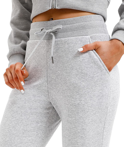 IUGA Fleece Womens Joggers with Pockets Winter Fleece Lined Sweatpants Women Warm Sherpa Lined Pants Women Apparel & Accessories > Clothing > Activewear Kylie Max   