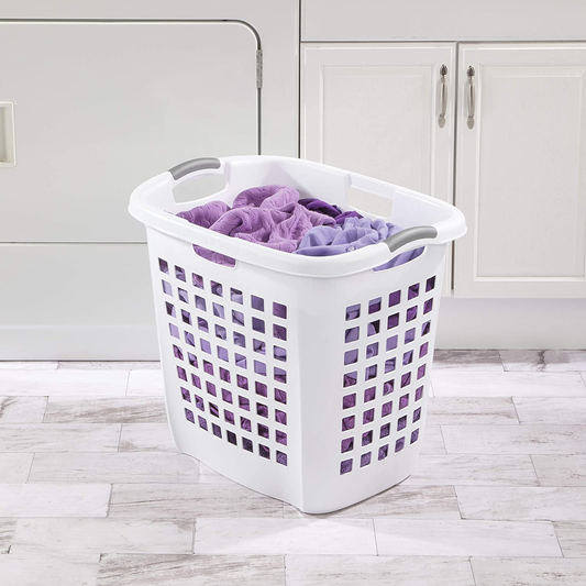 Sterilite 12258004 Ultra Easy Carry Hamper, White Hamper W/Titanium Inserts, 4-Pack Apparel & Accessories > Clothing > Underwear & Socks > Underwear Sterilite   