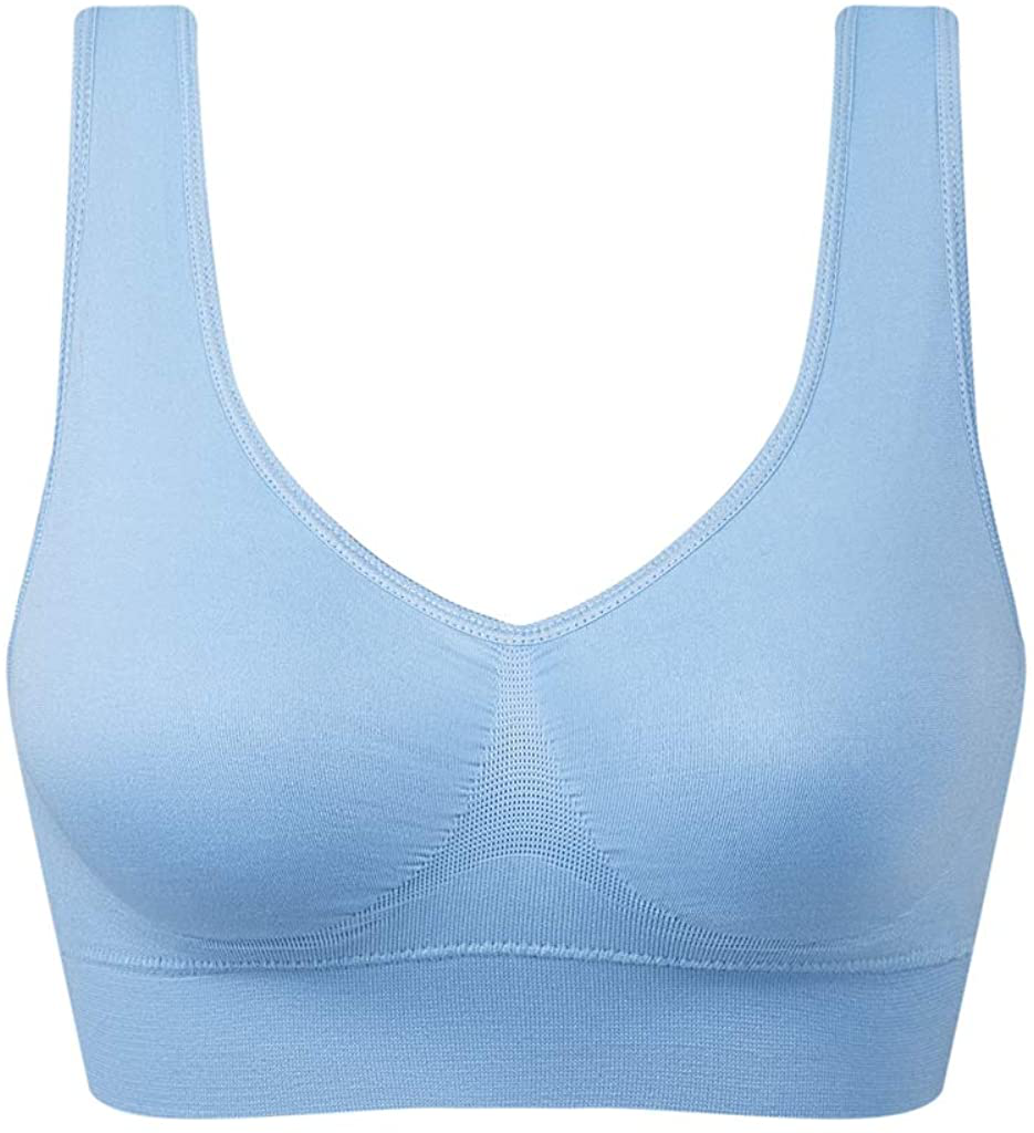 Vermilion Bird Women'S 3 Pack Seamless Comfortable Sports Bra with Removable Pads Apparel & Accessories > Clothing > Underwear & Socks > Bras Kylie Max   