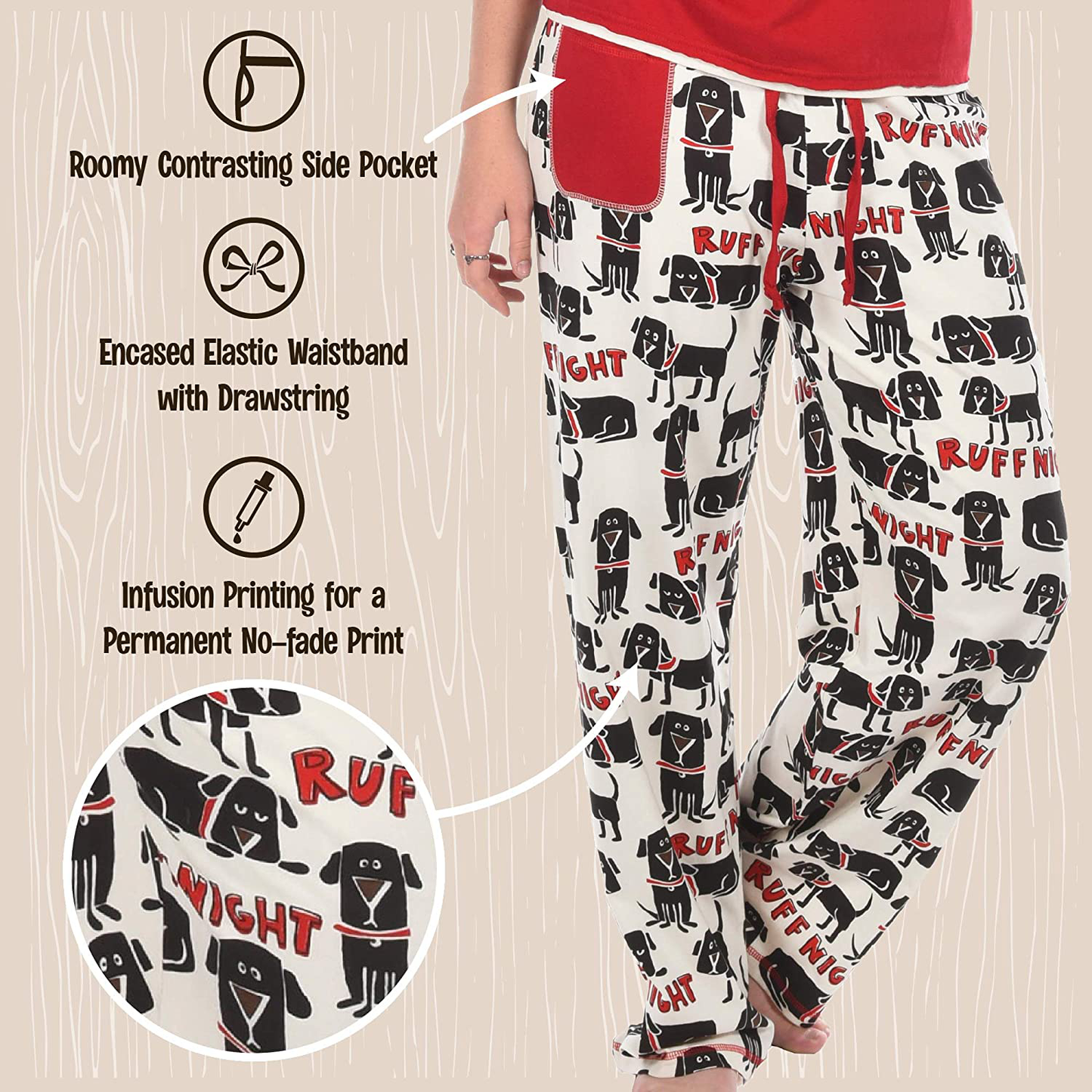 Lazy One Pajamas for Women, Cute Pajama Pants and Top Separates, Farm Designs Apparel & Accessories > Clothing > Sleepwear & Loungewear > Pajamas Kylie Max   
