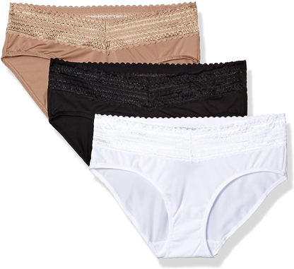 Warner'S Women'S Blissful Benefits No Muffin Top 3 Pack Hipster Panties Apparel & Accessories > Clothing > Underwear & Socks > Underwear Warner's   
