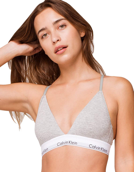 Calvin Klein Women’S Modern Cotton Lightly Lined Triangle Bralette Apparel & Accessories > Clothing > Underwear & Socks > Bras Kylie Max   