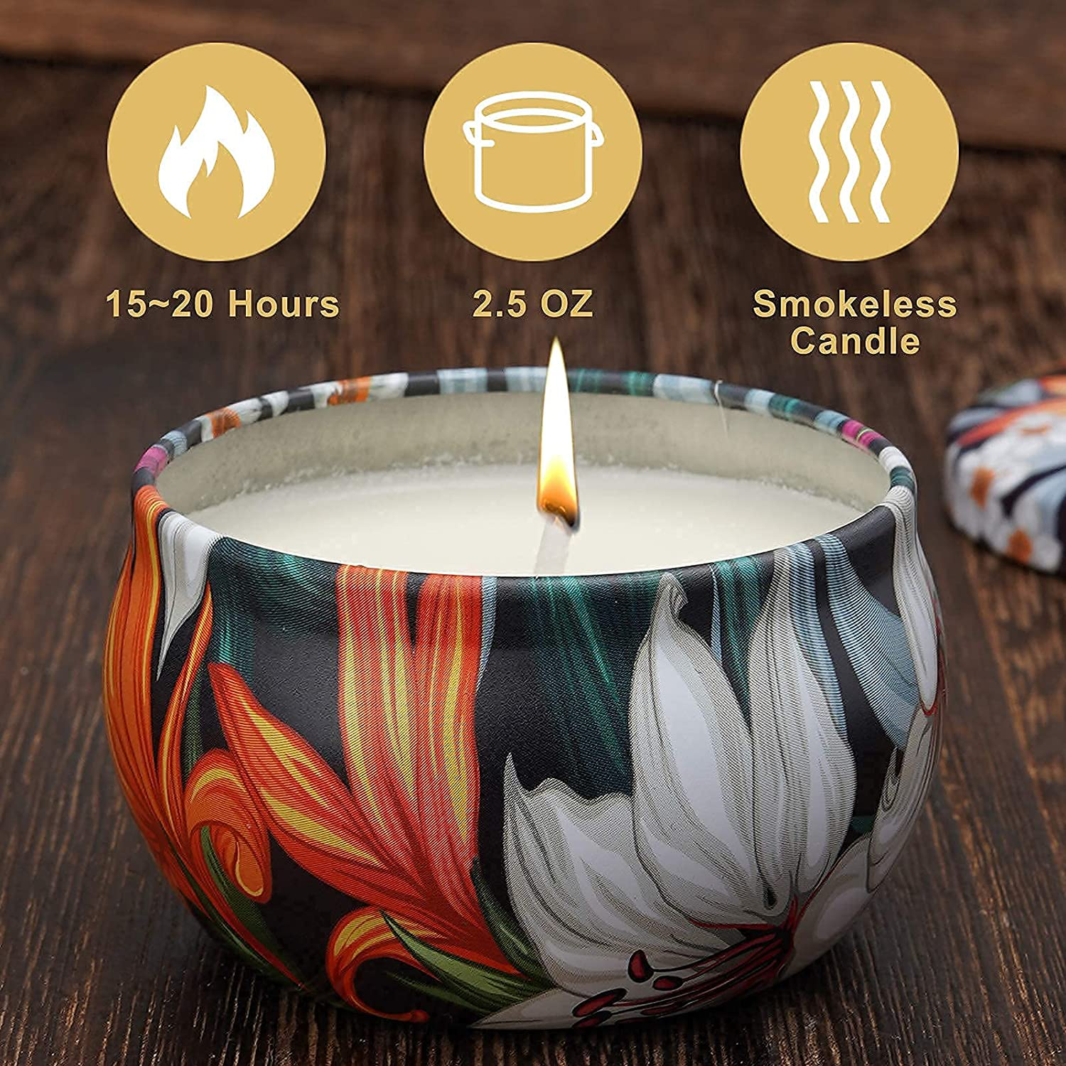 Scented Candles Soy Wax 8-Pack Gift Set,Natural Aromatherapy Candle for Stress Relief, Lavender Candles for Home Scented Women Bath Spa Yoga Christmas, Birthday, Valentine's Day, Mother's Day Arts & Entertainment > Party & Celebration > Gift Giving ASYOUWISH   
