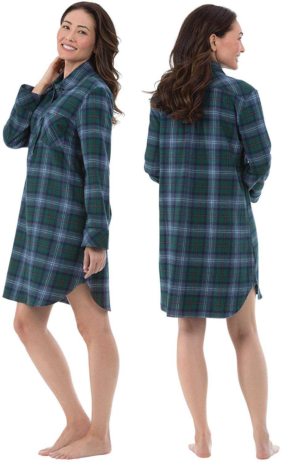 Pajamagram Women'S Sleep Shirt Plaid - Sleepshirt Womens Apparel & Accessories > Clothing > Sleepwear & Loungewear > Nightgowns Kylie Max   