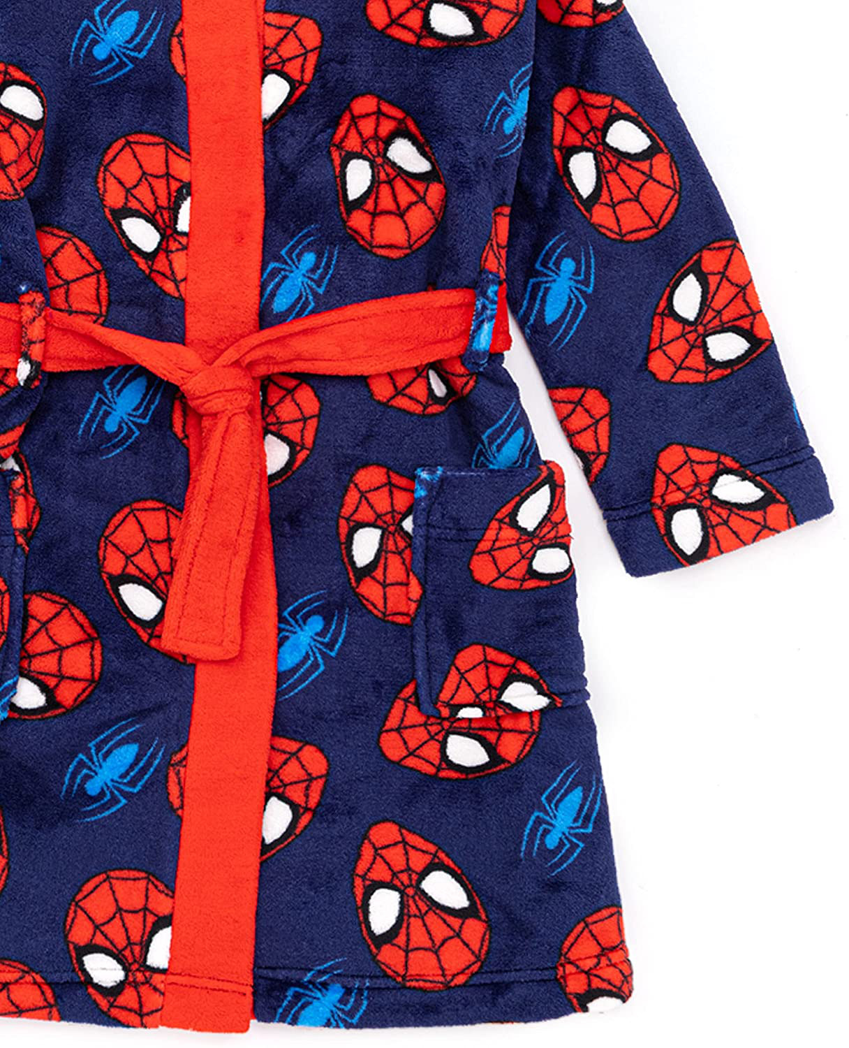 Marvel Spider-Man Dressing Gown Boys Kids Cosplay Pyjamas Robe Apparel & Accessories > Clothing > Sleepwear & Loungewear > Robes Kylie Max   