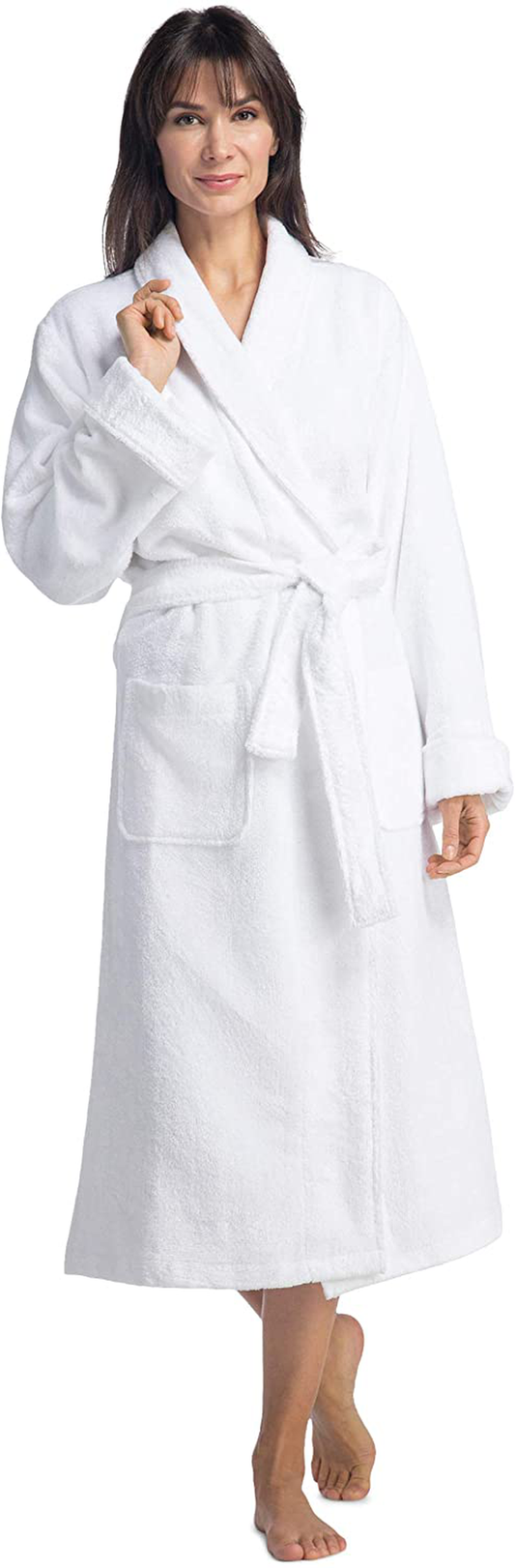 Fishers Finery Womens Premier Ecofabric Turkish Style Terry Spa Robe Ultra Plush Apparel & Accessories > Clothing > Sleepwear & Loungewear > Robes Kylie Max   
