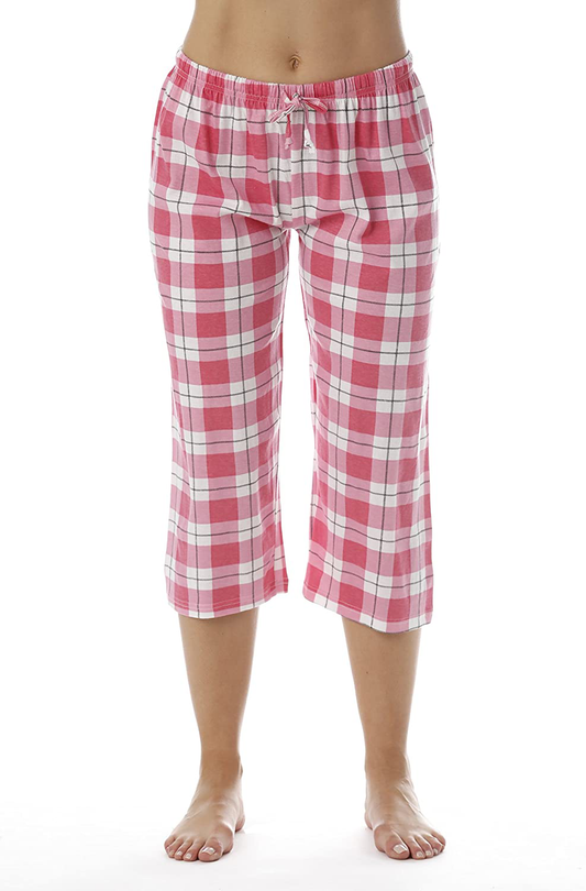 Just Love 100% Cotton Women Pajama Capri Pants Sleepwear Apparel & Accessories > Clothing > Sleepwear & Loungewear > Pajamas Kylie Max   