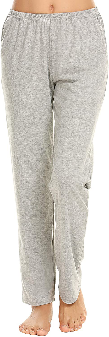 Ekouaer Pajama Pants Women'S Casual Lounge Pants Soft Cotton Sleepwear Pj Bottoms with Pockets S-XXL Apparel & Accessories > Clothing > Sleepwear & Loungewear > Pajamas Kylie Max   