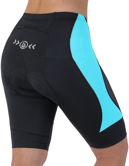 Beroy Bike Shorts Women 3D Gel Padded with Pocket Indoor- Outdoor Cycling Spining - Shorts Apparel & Accessories > Clothing > Shorts Kylie Max   