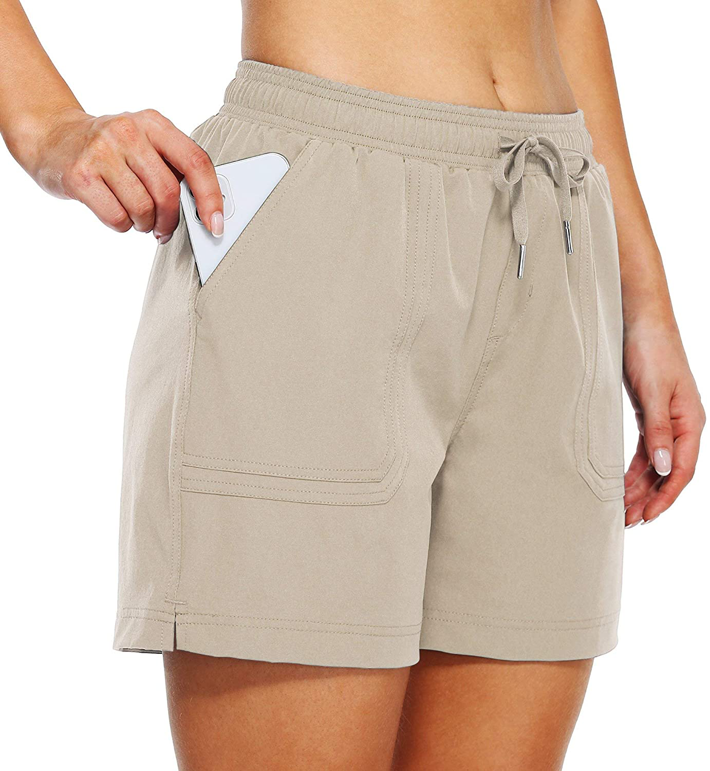 Willit Women'S 5" Hiking Shorts Golf Athletic Outdoor Shorts Quick Dry Workout Summer Water Shorts with Pockets Apparel & Accessories > Clothing > Shorts Kylie Max   