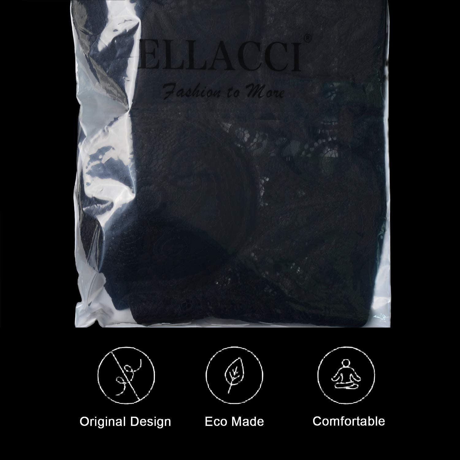 ELLACCI Women'S Paisley Mesh Lace Bustier Crop Top Sexy Corset Top Bra Black Apparel & Accessories > Clothing > Underwear & Socks > Lingerie ELLACCI   