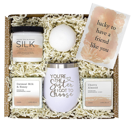 Best Friend Birthday Gifts for Women - Friend Gifts for Women - Fun Bff Gifts for Her Unique Spa Box - Cute Bday Basket for Female Bestie - Long Distance Friendship Gifts for Woman Bestfriend Birthday Arts & Entertainment > Party & Celebration > Gift Giving Sodilly   