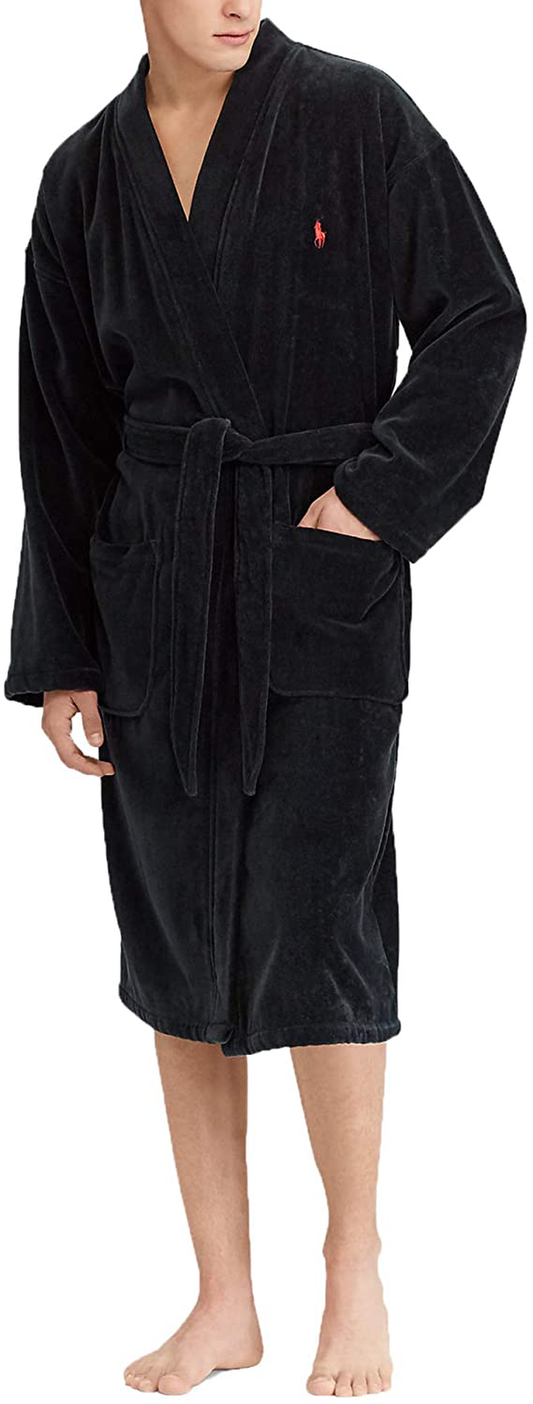 Polo Ralph Lauren Men'S Cotton Velour Kimono Robe Apparel & Accessories > Clothing > Sleepwear & Loungewear > Robes Kylie Max   