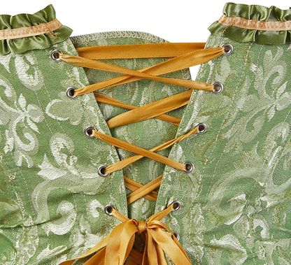 Women Lace up Back Sexy Floral Corset for Women Lingerie Bustier Top plus Size Apparel & Accessories > Clothing > Underwear & Socks > Lingerie Zhitunemi   