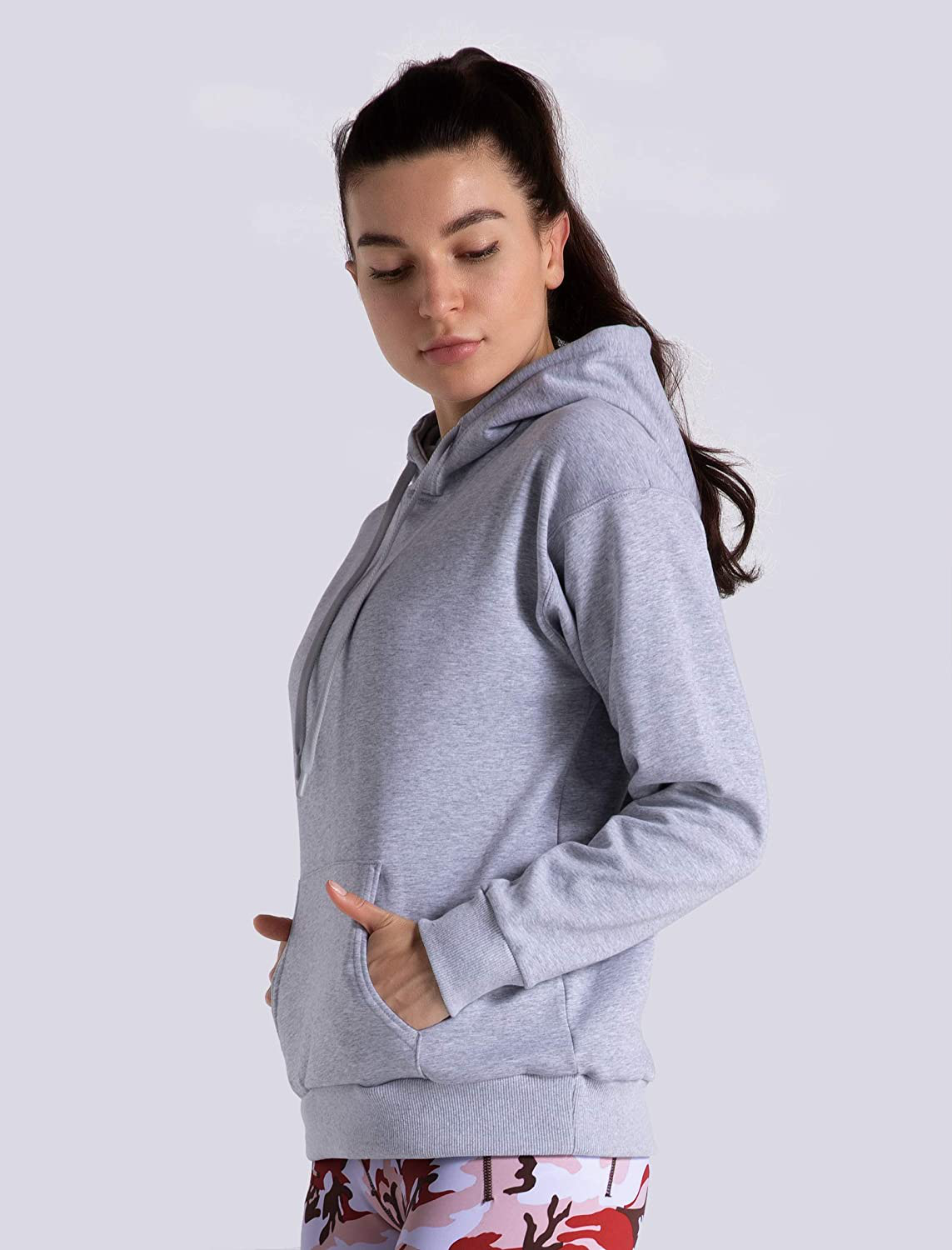 Women'S Basic Pullover Hoodie Loose Fit Ultra Soft Fleece Hooded Sweatshirt with Pockets Apparel & Accessories > Clothing > Activewear Kylie Max   