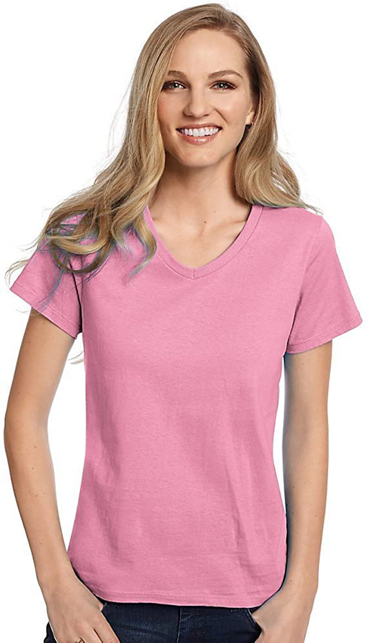 Hanes Women'S Relaxed Fit Comfortsoft V-Neck T-Shirt Apparel & Accessories > Clothing > Activewear Kylie Max   