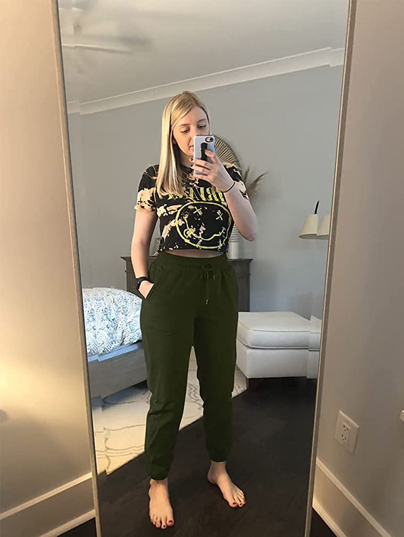 GOKATOSAU Women'S Sexy Lounge Stretch Casual Jogger Drawstring Sweatpants with Pockets Apparel & Accessories > Clothing > Activewear Kylie Max   
