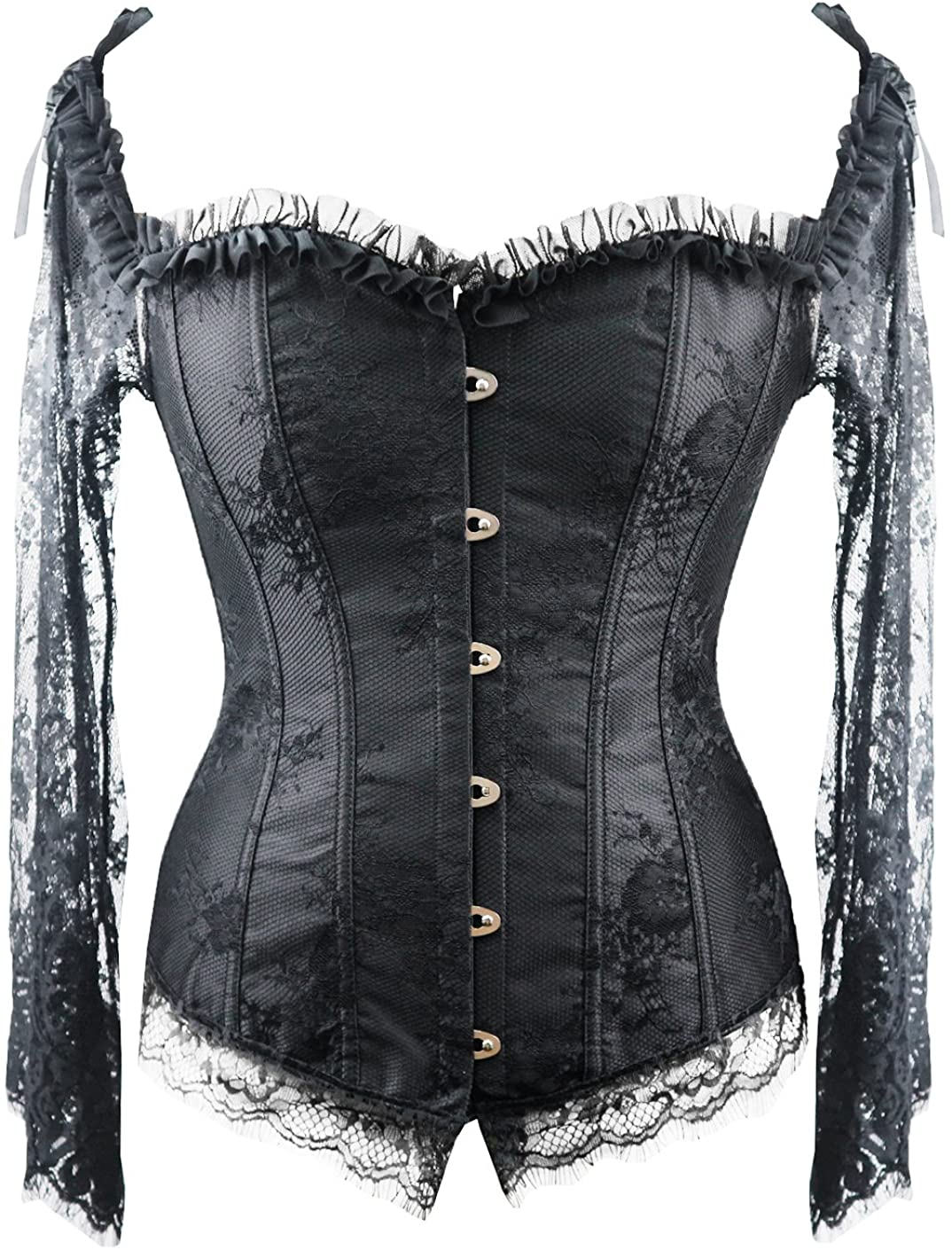 Bslingerie Womens Waist Cincher Bustier Boned Corset Apparel & Accessories > Clothing > Underwear & Socks > Lingerie Bslingerie   