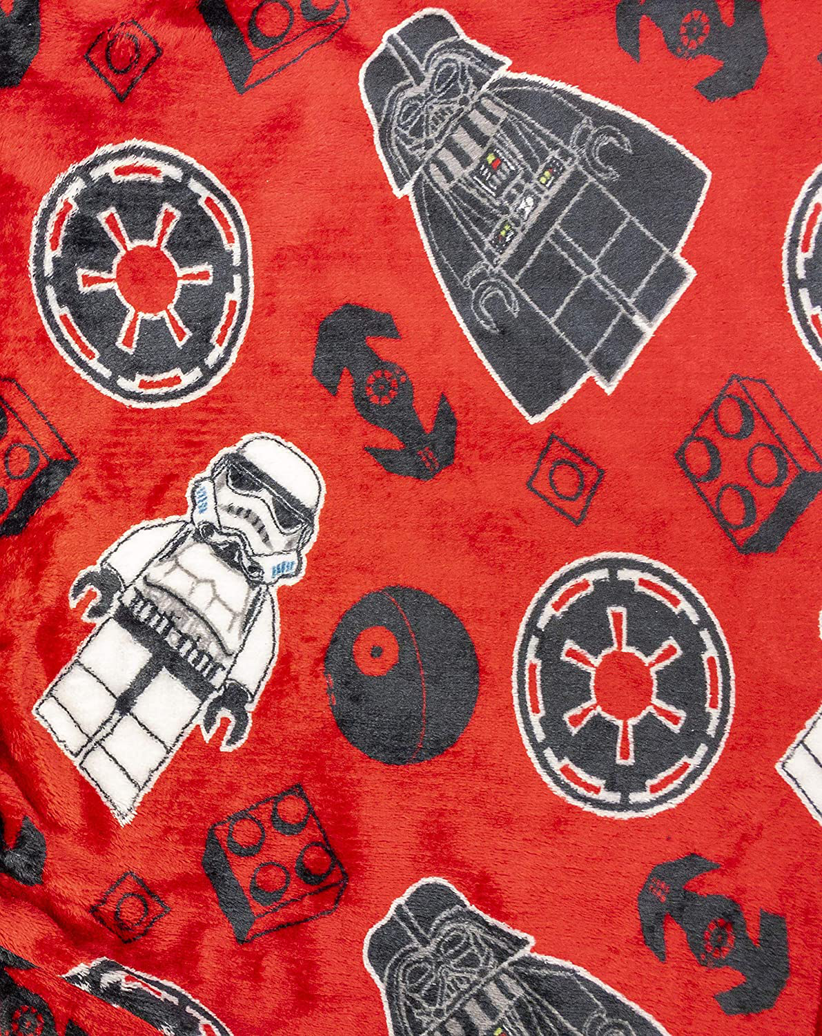 LEGO Star Wars Boys Robe with Slippers,Darth Vader Bathrobe Pajama Set,Boys Size 4/5 to 10/12 Apparel & Accessories > Clothing > Sleepwear & Loungewear > Robes Kylie Max   