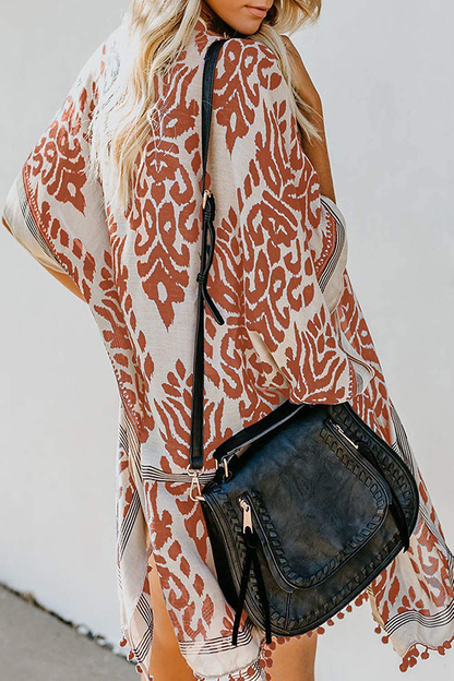 Dokotoo Womens 2022 Fashion Summer Print Kimono Casual Cardigans Loose Cover Ups Apparel & Accessories > Clothing > Swimwear Kylie Max   