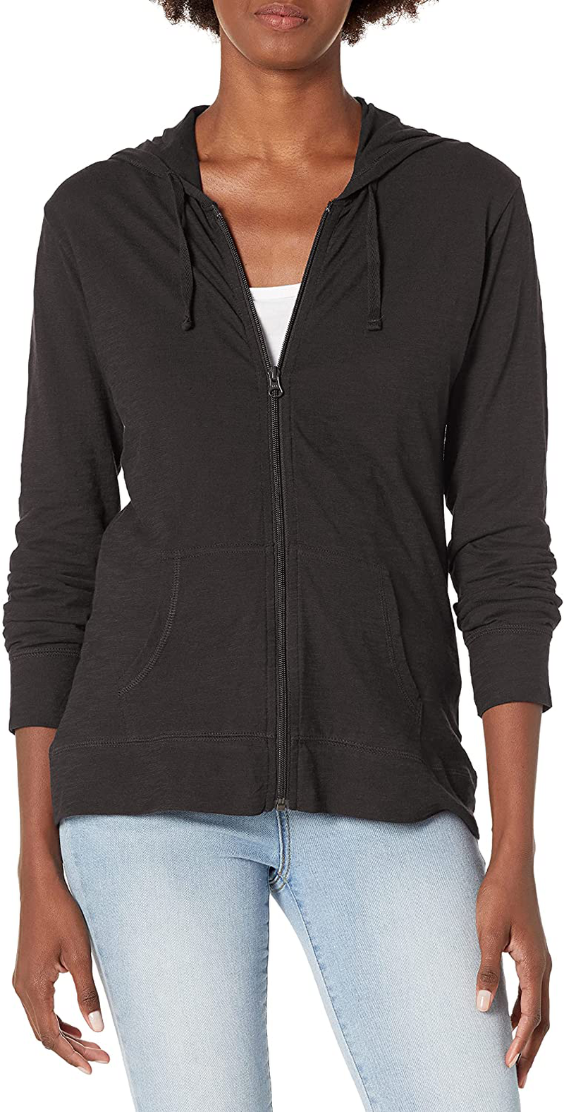 Hanes Women'S Slub Jersey Hoodie Apparel & Accessories > Clothing > Activewear Kylie Max   