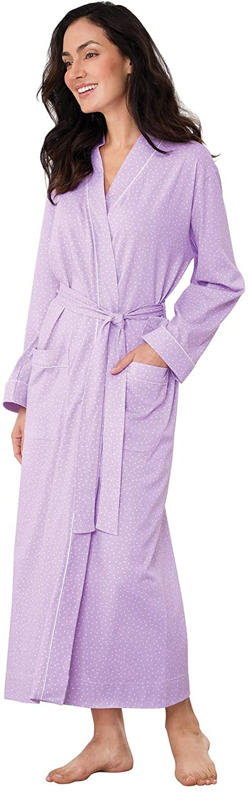 Pajamagram Long Women'S Cotton Robes - Soft Robe Womens Apparel & Accessories > Clothing > Sleepwear & Loungewear > Robes PajamaGram   