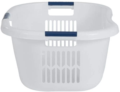 Rubbermaid Laundry Basket, XL Hip-Hugger Basket, 2.1-Bushel, White, Laundry, Storage, Bathroom, Bedroom, Home Closet Clothes Basket Apparel & Accessories > Clothing > Underwear & Socks > Underwear Rubbermaid   