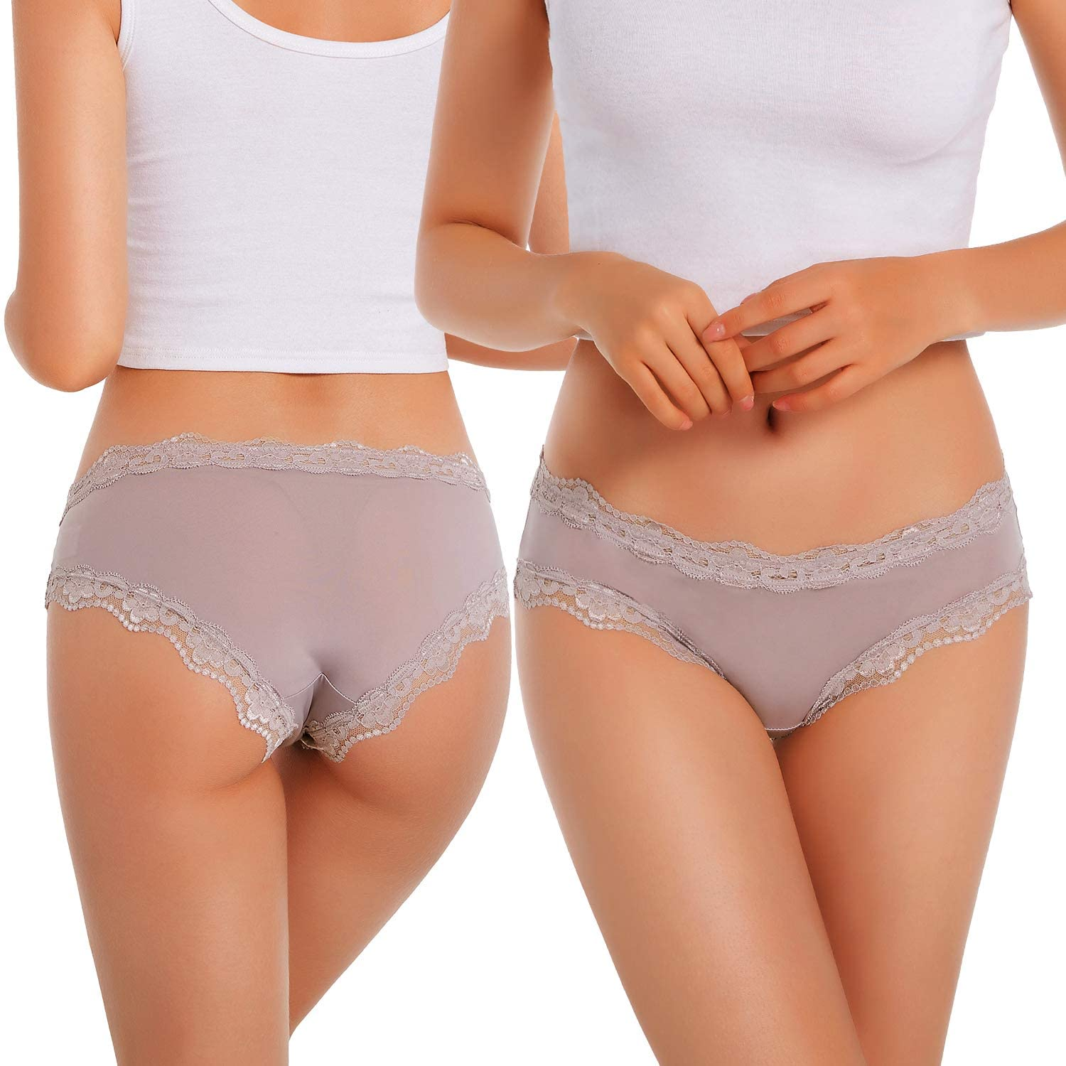 VEENXTHA Womens Underwear Hipster Panties 5 Pack Smooth Stretch Microfiber Briefs  VEENXTHA   