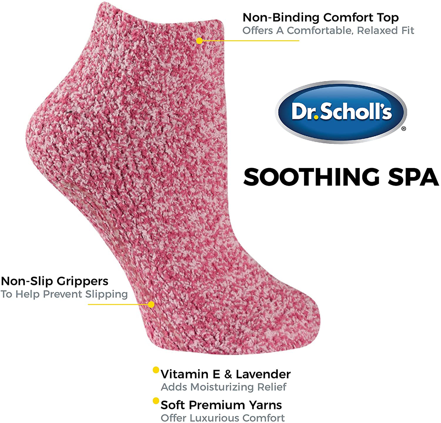 Dr. Scholl's womens Spa Socks (2pk) Arts & Entertainment > Party & Celebration > Gift Giving Dr. Scholl's   