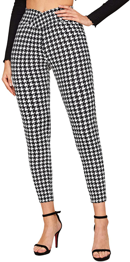 SweatyRocks Women's Casual Skinny Leggings Stretchy High Waisted Work Pants Apparel & Accessories > Clothing > Activewear SweatyRocks   