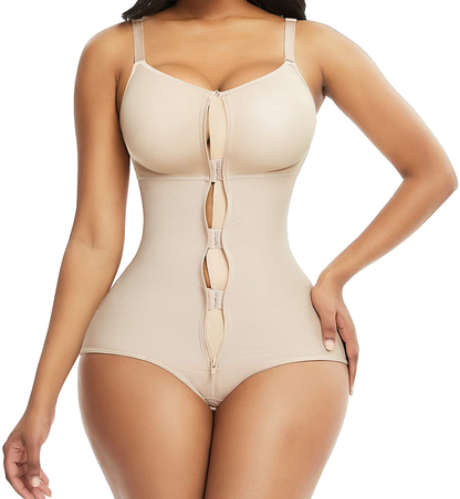 Feelingirl Women Shapewear Bodysuit Tummy Control Fajas Body Shaper for Women with Zipper Apparel & Accessories > Clothing > Underwear & Socks > Shapewear FeelinGirl Complexion XX-Large 