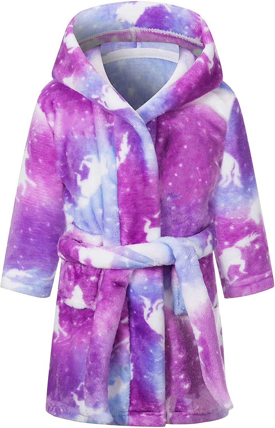 Umeyda Girls Robe,Cute & Fleece Hooded Robe with Belt for Girls, 12 Months - 18 Years Apparel & Accessories > Clothing > Sleepwear & Loungewear > Robes Kylie Max   
