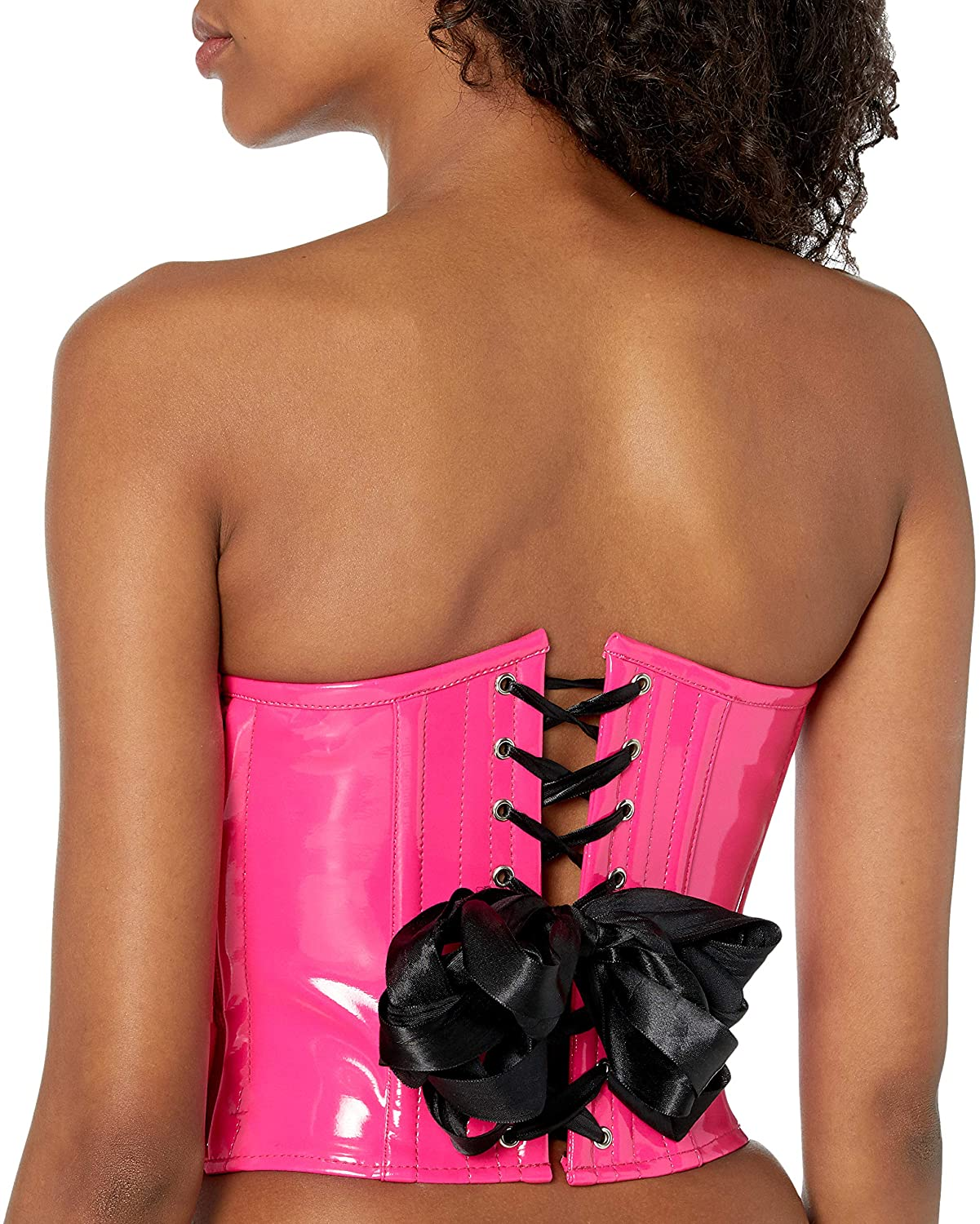 Daisy Corsets Lavish Black Patent PVC Underwire Bustier Apparel & Accessories > Clothing > Underwear & Socks > Lingerie Daisy corsets   