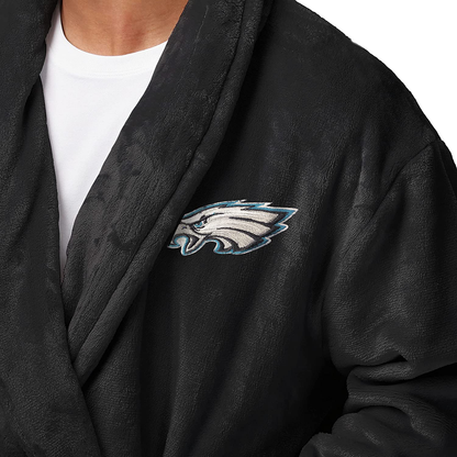 FOCO NFL Womens Team Logo Soft Lazy Day Robe Apparel & Accessories > Clothing > Sleepwear & Loungewear > Robes Kylie Max   