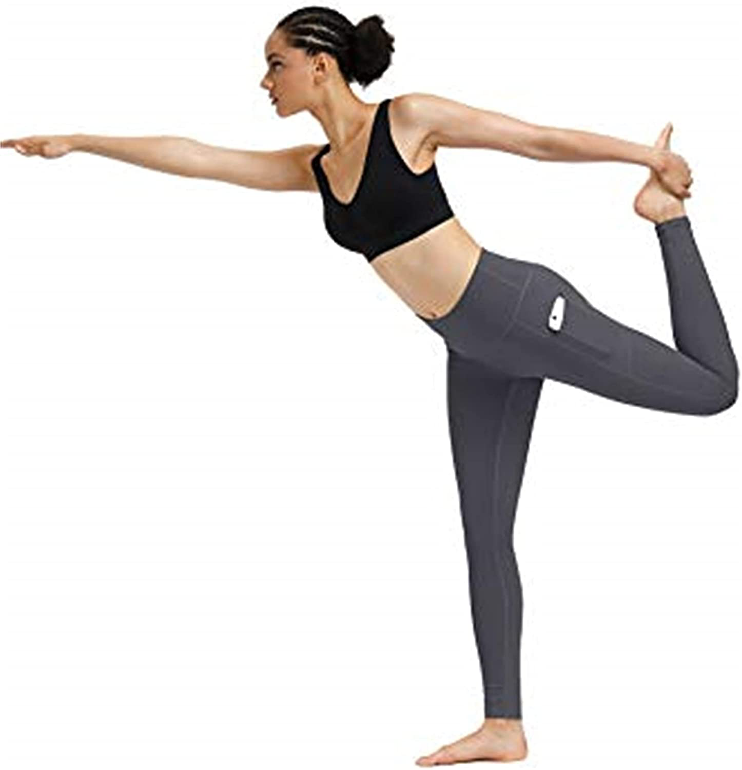 Fengbay 2 Pack High Waist Yoga Pants, Pocket Yoga Pants Tummy Control Workout Running 4 Way Stretch Yoga Leggings Apparel & Accessories > Clothing > Activewear KYLIE MAX   