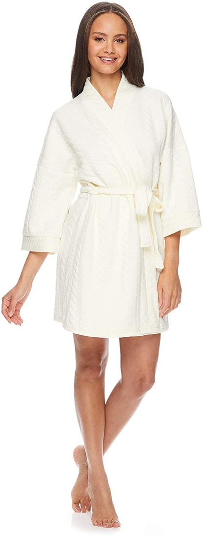 Tahari Womens Robes Knee Length Lightweight Lounge Robe Bathrobe and House Robe Apparel & Accessories > Clothing > Sleepwear & Loungewear > Robes TAHARI   