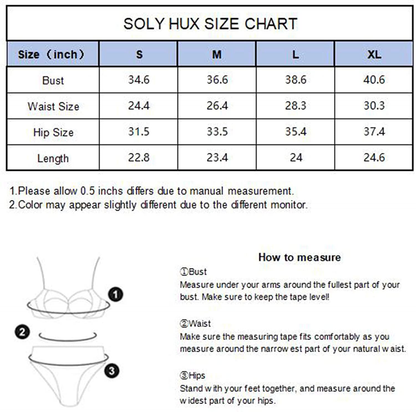 SOLY HUX Women'S Plunge Neck Cross Back High Cut One Piece Bathing Suits Swimsuit Apparel & Accessories > Clothing > Swimwear Kylie Max   