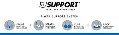 Playtex Women'S 18 Hour Ultimate Lift and Support Wire Free Bra US4745 Apparel & Accessories > Clothing > Underwear & Socks > Bras Kylie Max   