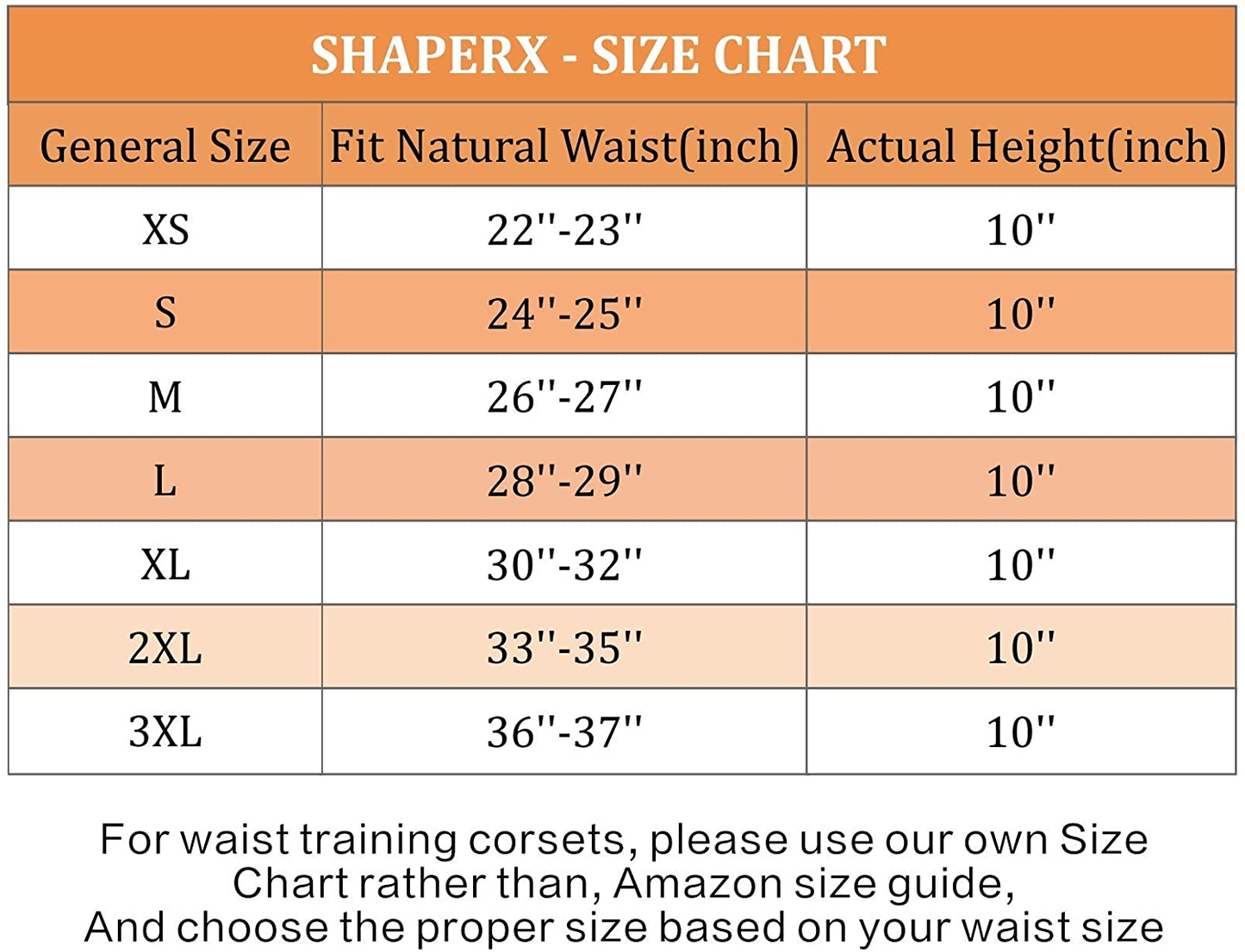 SHAPERX Women'S 26 Steel Boned Corset Short Torso Heavy Duty Waist Training Corsets Apparel & Accessories > Clothing > Underwear & Socks > Lingerie SHAPERX   
