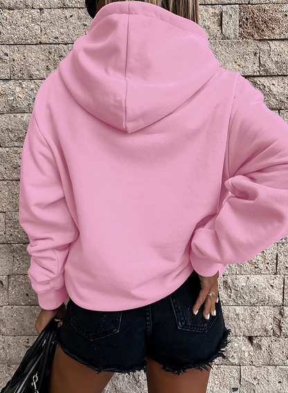 SHEWIN Women'S Casual Hoodies Long Sleeve Solid Lightweight Pullover Tops Loose Sweatshirt with Pocket Apparel & Accessories > Clothing > Activewear Kylie Max   