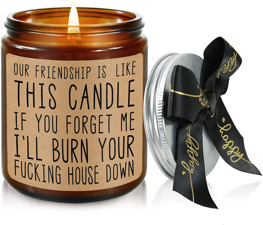 Lavender Scented Candles - Candles Gifts for Women, Men - Funny Candles Gifts for Her, Him - Christmas, Birthday Gifts for Best Friends, Bestie, BBF - Unique Gifts for Women Arts & Entertainment > Party & Celebration > Gift Giving NALEETO   