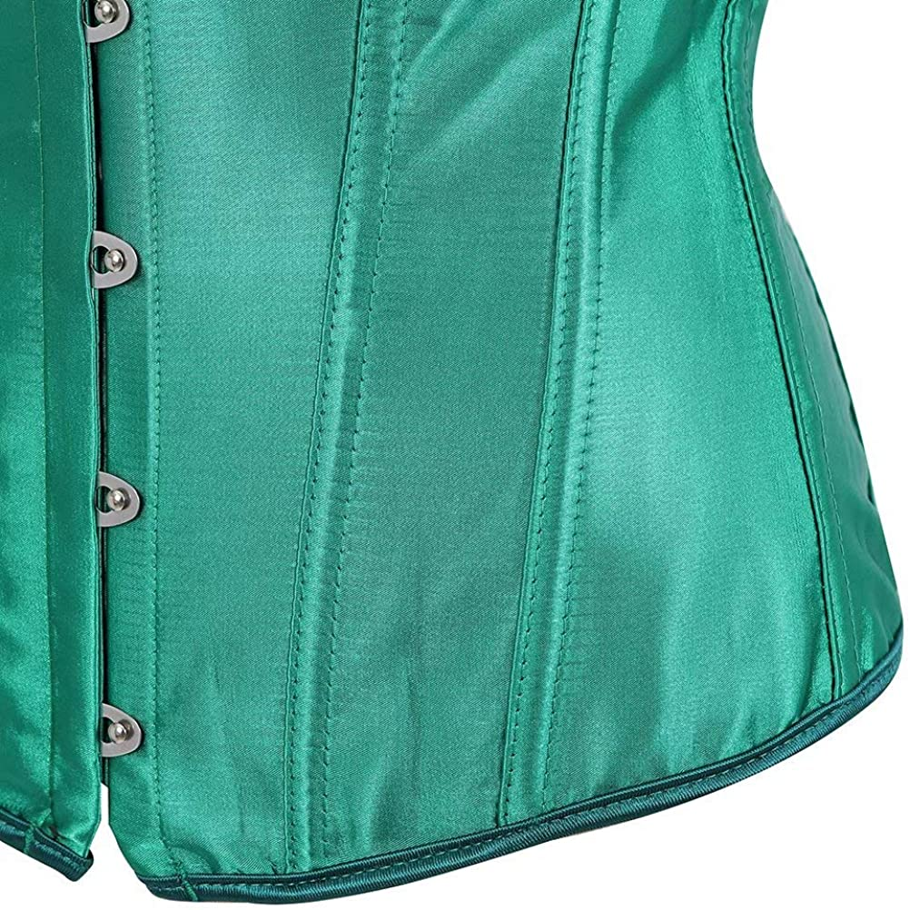 Leather Corsets for Women Bustier Lingerie Top Punk Rock Waist Cincher Basque Halloween Costume Apparel & Accessories > Clothing > Underwear & Socks > Lingerie jutrisujo   