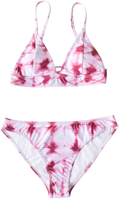 CUPSHE Women's Bikini Triangle Sexy Solid Two Piece Bathing Suit Apparel & Accessories > Clothing > Swimwear CUPSHE   