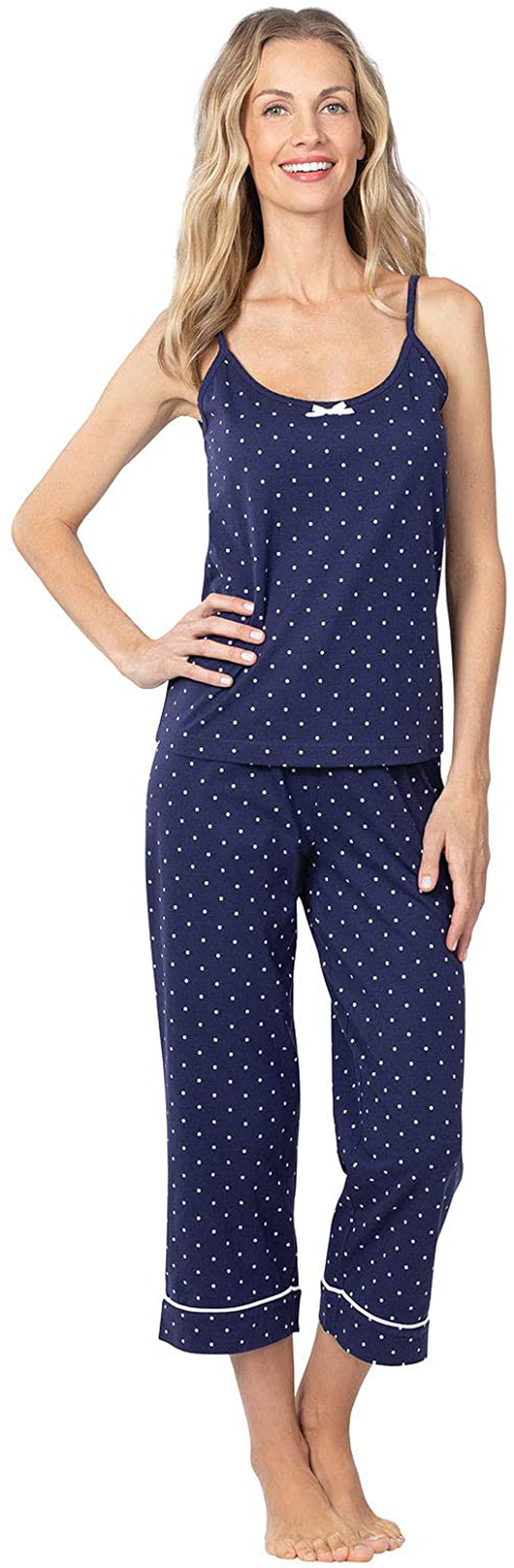Pajamagram Womens Pjs Cotton Capris - Womens Pajamas Set Apparel & Accessories > Clothing > Sleepwear & Loungewear Kylie Max   