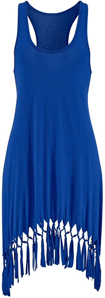 Pinziko Women'S Summer Beach Dress Bikini Cover up Casual Vacation Short Dresses Apparel & Accessories > Clothing > Swimwear Kylie Max   